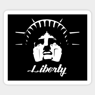 Liberty (white) Sticker